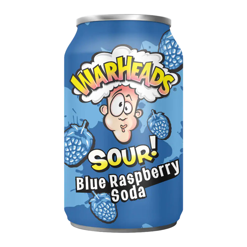 Warheads® Sour Blue Raspberry Soda Can