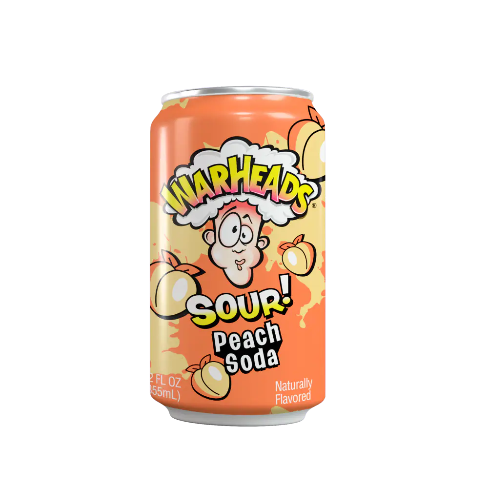 Warheads® Sour Peach Soda Can