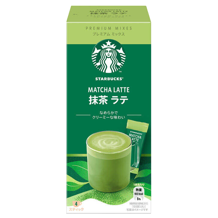 Starbucks Matcha Latte Premium Mixes 4 Sticks