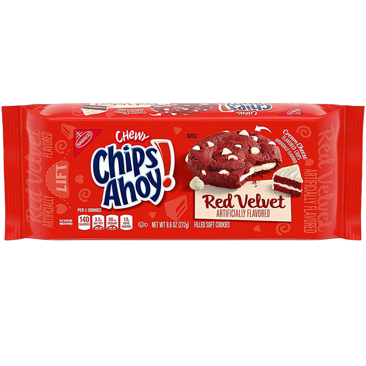 Chips Ahoy Cookies, Red Velvet, 9.6 Ounce
