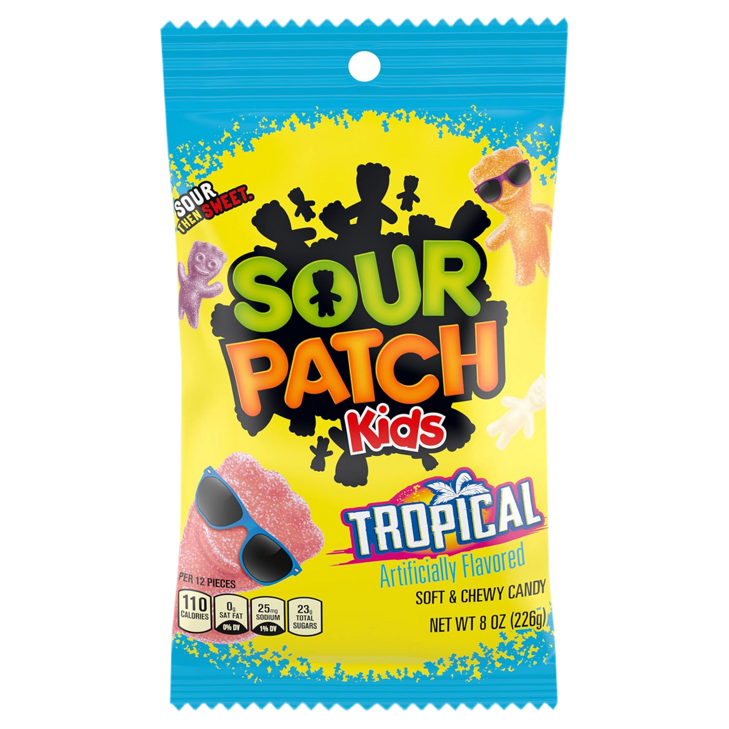 SOUR PATCH KIDS Tropical Soft & Chewy Candy, 8 oz