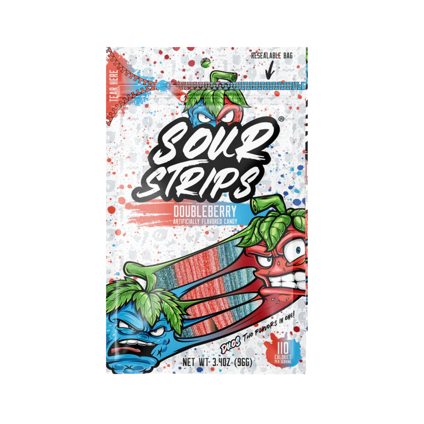 Sour Strips Double Berry 3.4oz