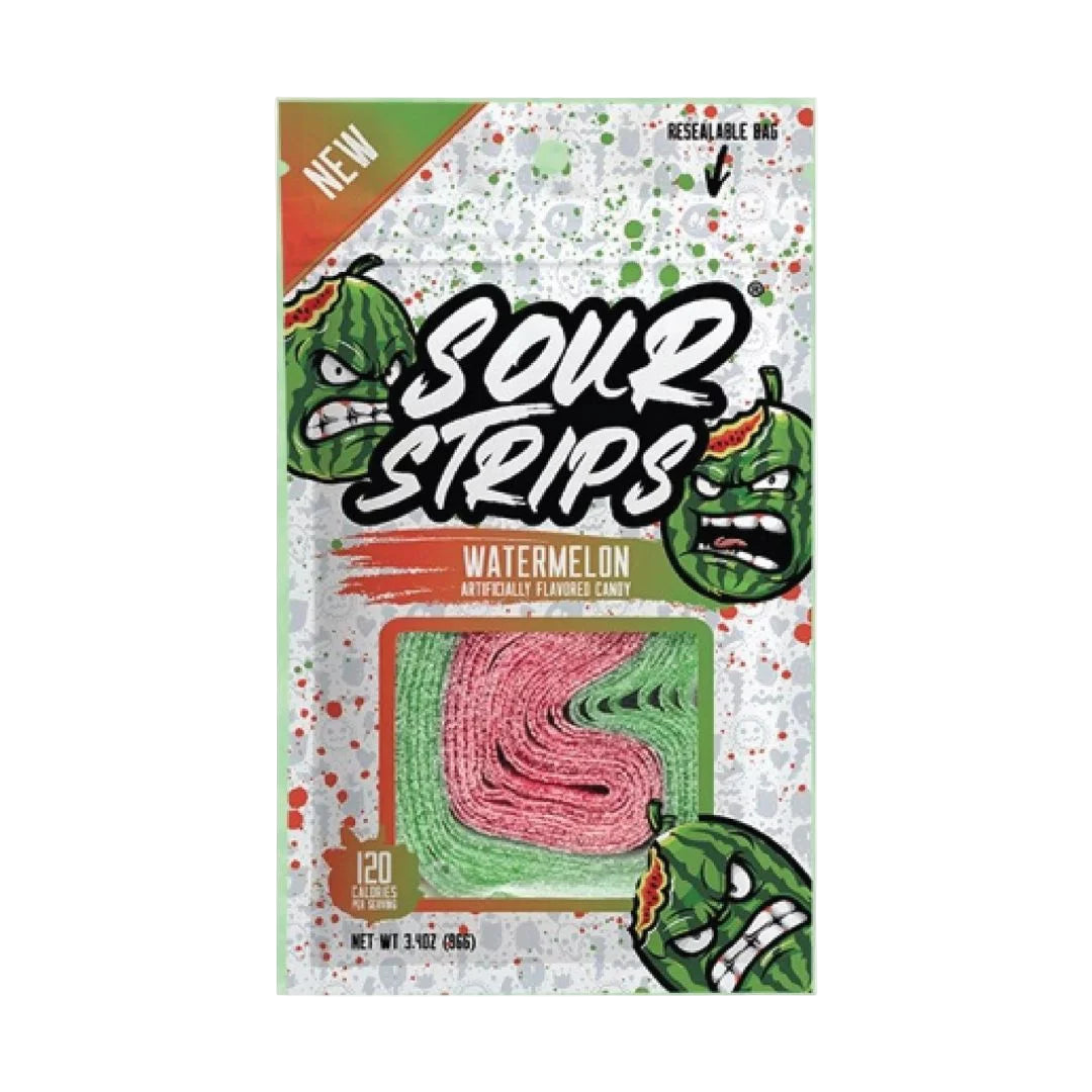 Sour Strips Watermelon Flavoured Candy 104 g