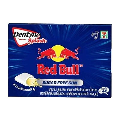 Dentine Splash Red Bull Sugar Free Gum (Mixed Fruit Flavor) x 8 Pieces - RED BULL