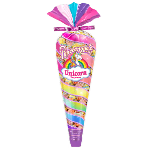Popcornopolis® Unicorn Popcorn Lemon & Berry Flavored Indulgent Popcorn Cone, 6.3 oz - Dillons Food Stores
