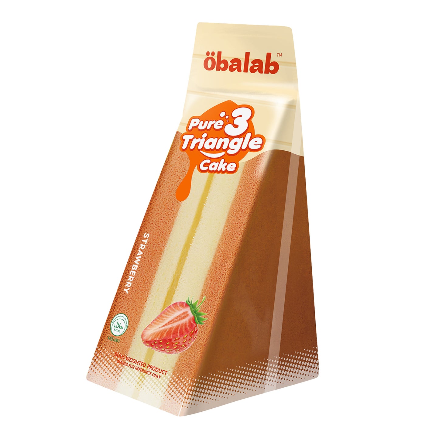 Obalab Pure 3 Triangle Strawberry Cake 100 g