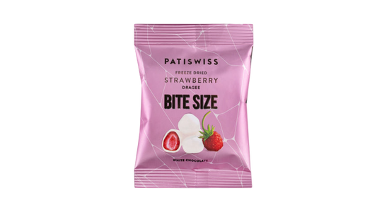 Patiswiss Beyaz Çikolata Kaplı Çilek Draje 30 g ,