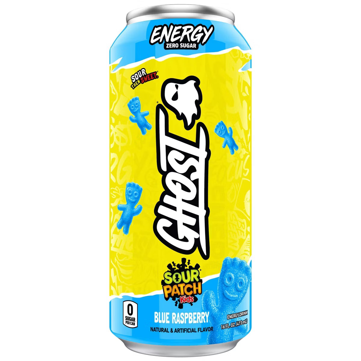 Ghost Energy Sour Patch Blue Ras Energy Drink - 16 fl oz Can