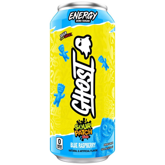 Ghost Energy Sour Patch Blue Ras Energy Drink - 16 fl oz Can