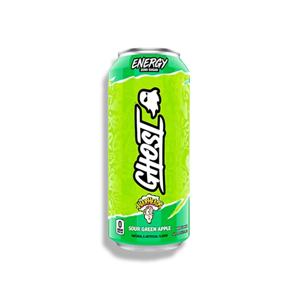 Ghost Warheads Sour Green Apple Flavor Energy Drink