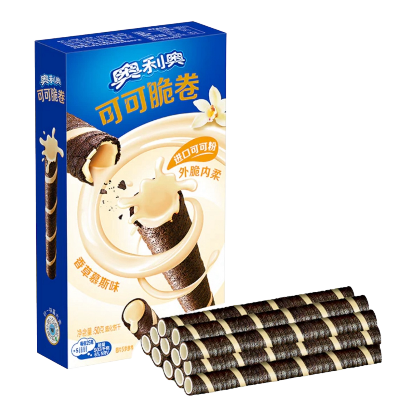 Oreo Wafer Roll Vanilla Mousse Flavor 50g