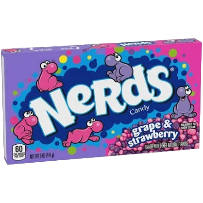 Nerds Candy, Grape & Strawberry, 5 Ounce Movie Theater Candy Box