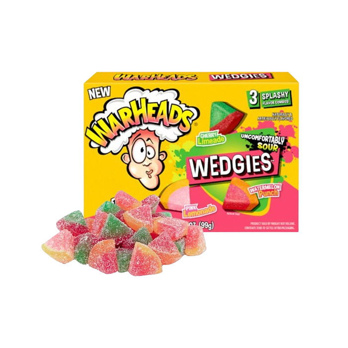 WARHEADS SOUR WEDGIES 3.5oz (99g)